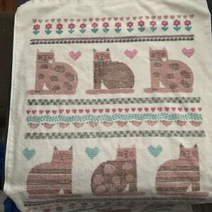 Vintage Utica Pat Meyers Fat‎ Cat Bath Towel
